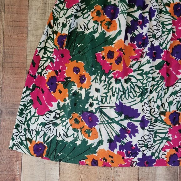 Vera Neumann Vivid Floral Long Skirt - Picture 5 of 14